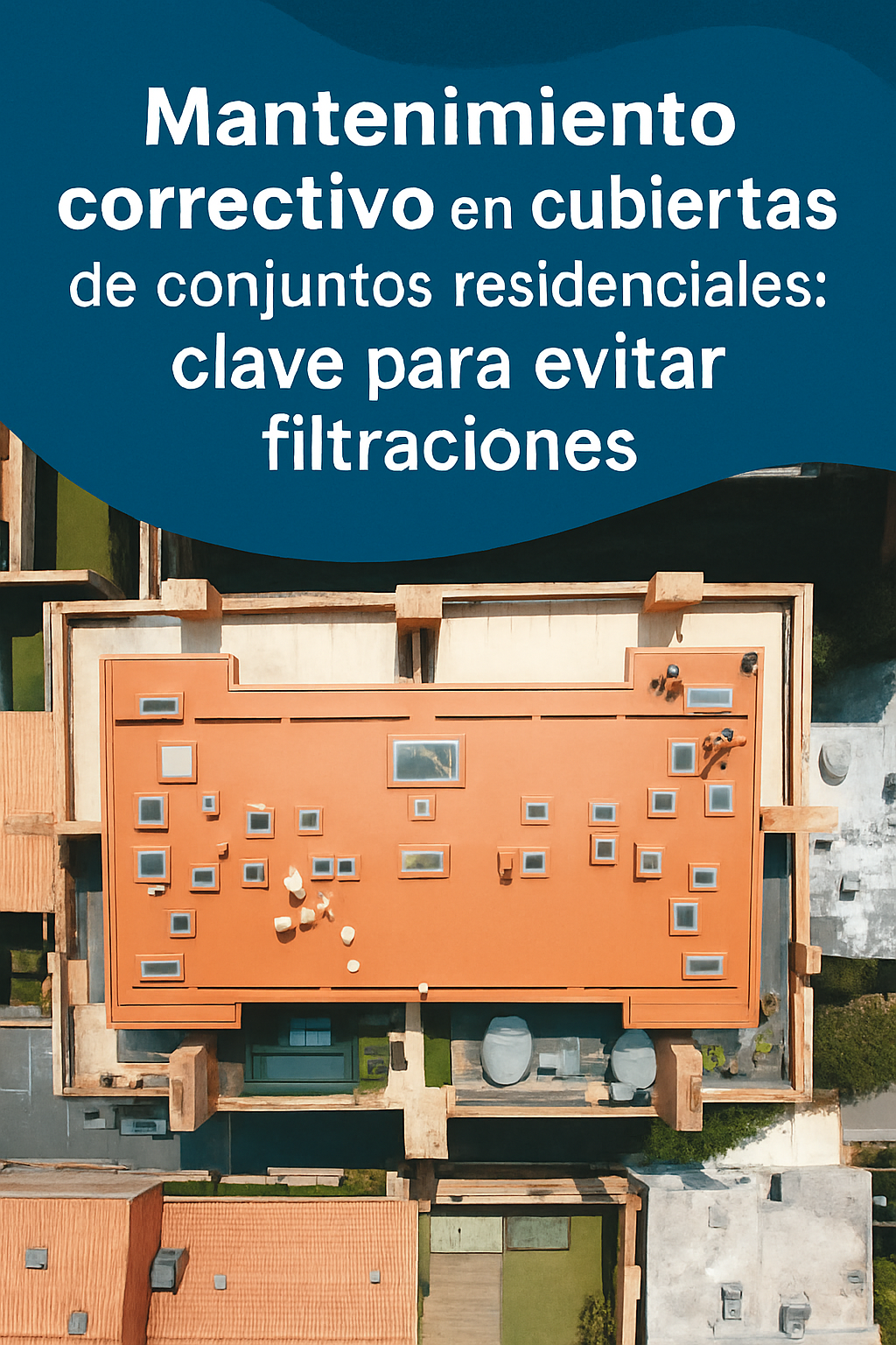 Mantenimiento correctivo en cubiertas de conjuntos residenciales: clave para evitar filtraciones